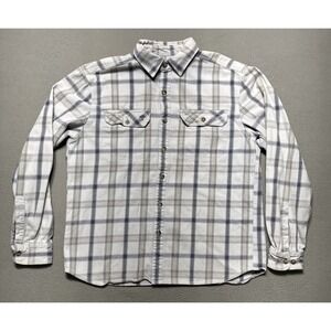 Arborwear Flannel Shirt‎ Mens Large Plaid Long Sleeve Button Up Workwear Outdoor